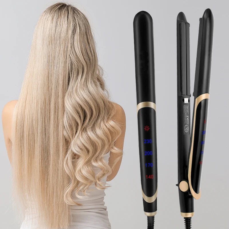 Hair Straightener Irons Ultrasonic Infrared Hair Iron LCD Display Hairs Flat Iron Board Recover Damaged Hair Irons