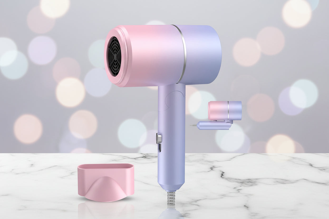 Mini Folding Travel Hair Dryer 750W with Carry Bag