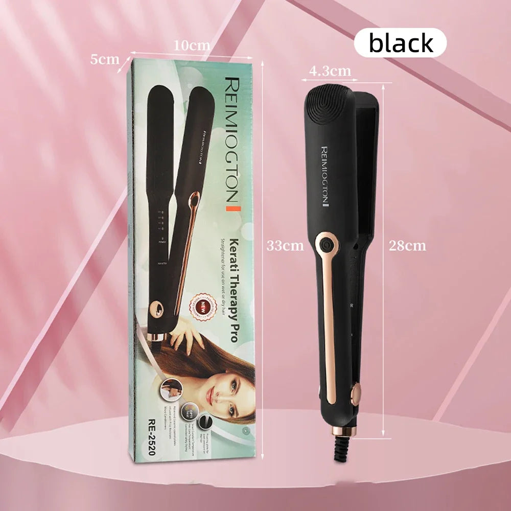 Tinsol 2-in-1 Ceramic Hair Straightener & Curler with Negative Ion Technology – Adjustable Temperature, Wide Plates