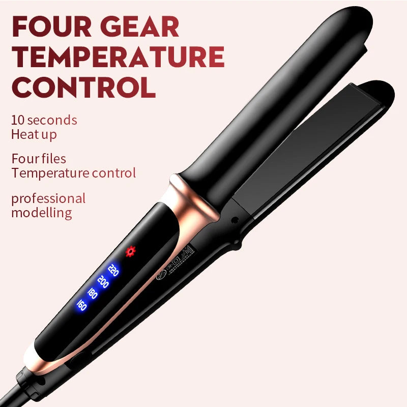2-in-1 Professional Hair Straightener & Curling Iron – Flat Iron Hair Styling Tool