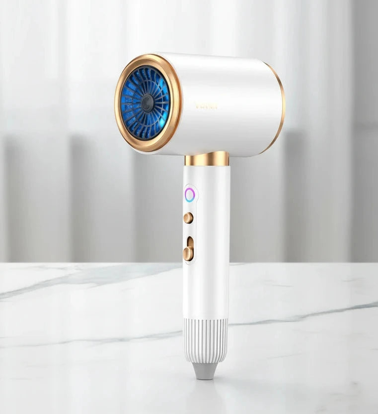 High-Speed Professional Hair Dryer 2400W – Hot & Cold Air, Blue Light Technology, Low Noise (AU/US/UK/EU)