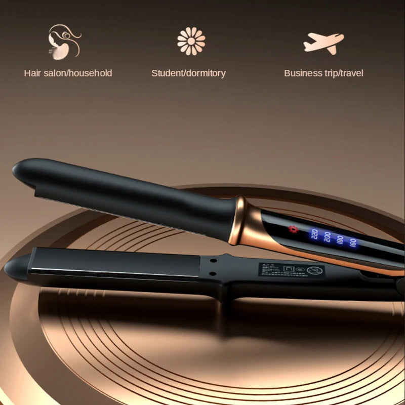 2-in-1 Professional Hair Straightener & Curling Iron – Flat Iron Hair Styling Tool